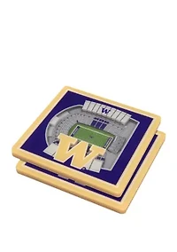 YouTheFan NCAA Washington Huskies 3D StadiumView Coasters - Husky Stadium