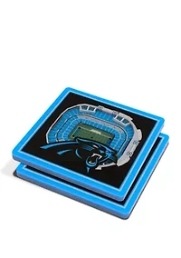 YouTheFan NFL Carolina Panthers 3D StadiumView Coasters - Bank of America Stadium