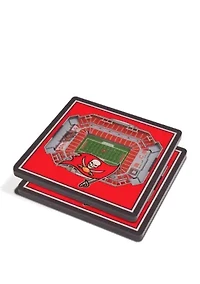 YouTheFan NFL Tampa Bay Buccaneers 3D StadiumView Coasters - Raymond James Stadium