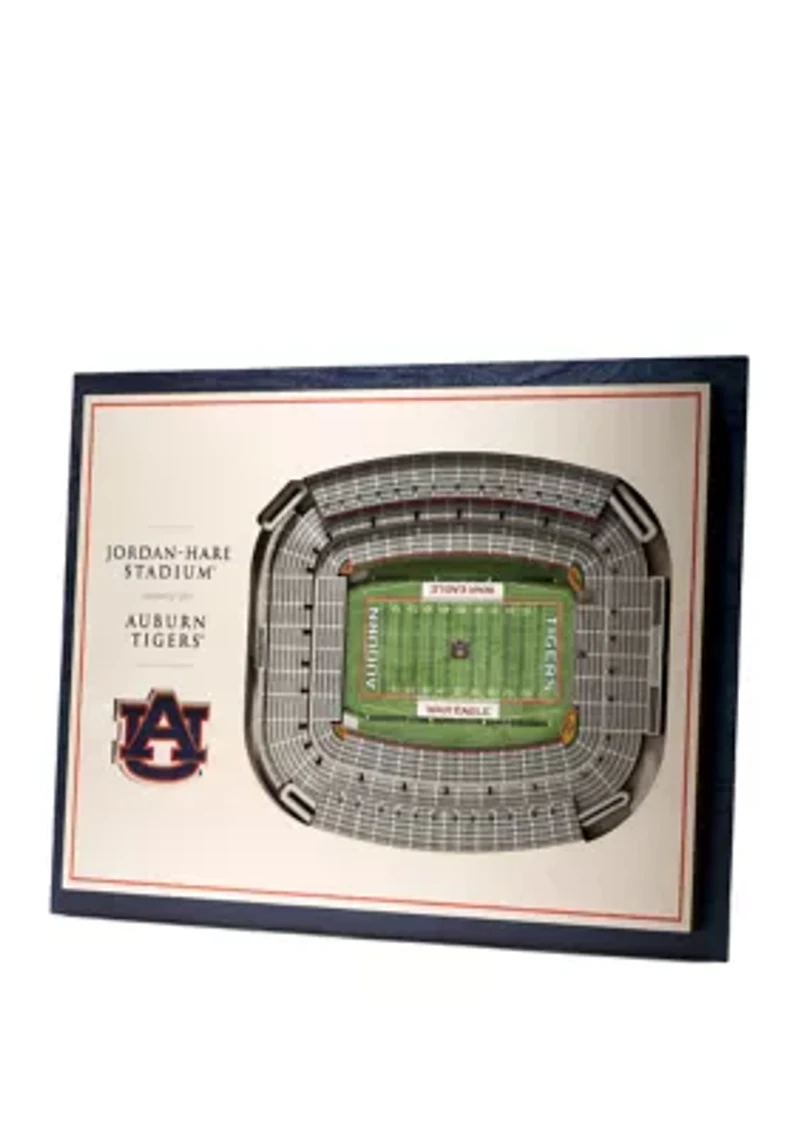 YouTheFan NCAA Auburn Tigers 5-Layer StadiumView 3D Wall Art - Jordan-Hare Stadium