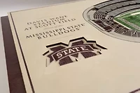 YouTheFan NCAA Mississippi State Bulldogs 5-Layer StadiumView 3D Wall Art - Davis Wade Stadium at Scott Field