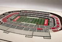 YouTheFan NCAA NC State Wolfpack 5-Layer StadiumView 3D Wall Art - Carter-Finley Stadium