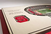 YouTheFan NCAA NC State Wolfpack 5-Layer StadiumView 3D Wall Art - Carter-Finley Stadium