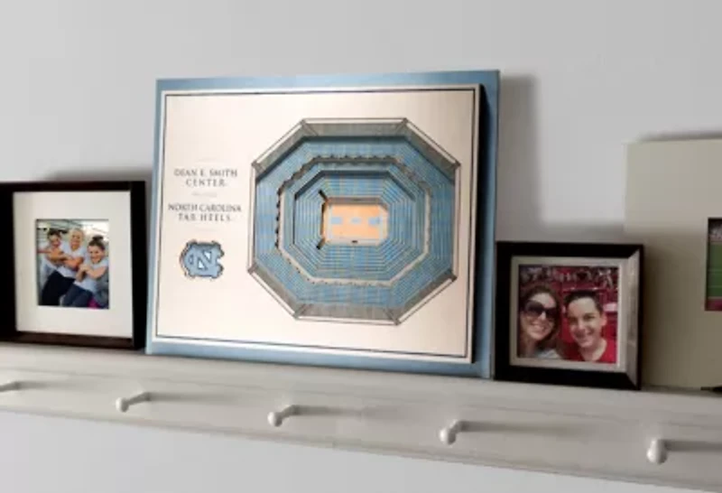 YouTheFan NCAA North Carolina Tar Heels 5-Layer StadiumView 3D Wall Art - Dean E. Smith Center