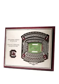 YouTheFan NCAA South Carolina Gamecocks 5-Layer StadiumView 3D Wall Art - Williams-Brice Stadium