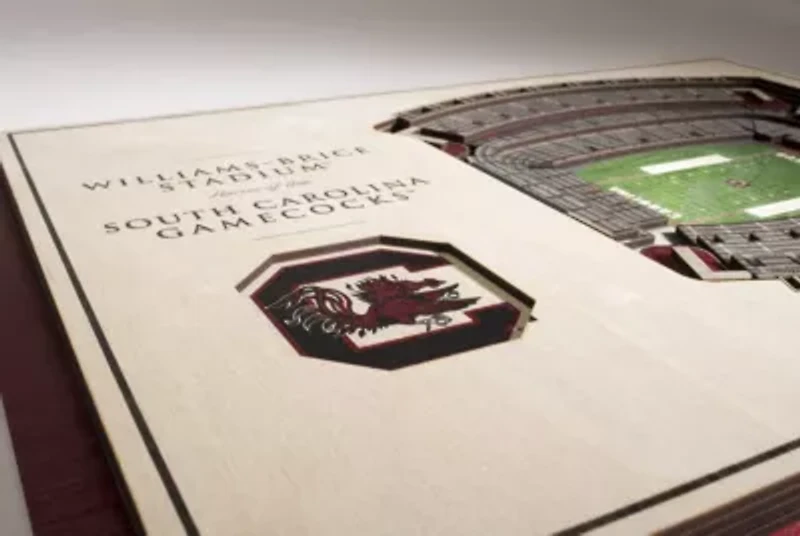 YouTheFan NCAA South Carolina Gamecocks 5-Layer StadiumView 3D Wall Art - Williams-Brice Stadium