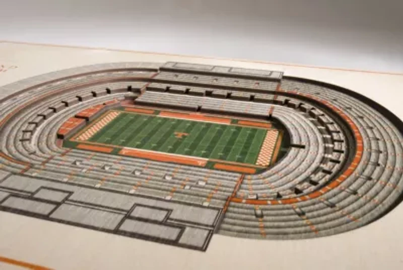 YouTheFan NCAA Tennessee Volunteers 5-Layer StadiumView 3D Wall Art - Neyland Stadium