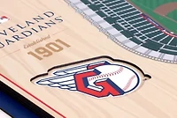 Cleveland Indians YouTheFan MLB Cleveland Guardians 5-Layer StadiumView 3D Wall Art - Progressive Field