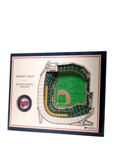 YouTheFan MLB Minnesota Twins 5-Layer StadiumView 3D Wall Art - Target Field