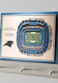 YouTheFan NFL Carolina Panthers 5-Layer StadiumView 3D Wall Art - Bank of America Stadium