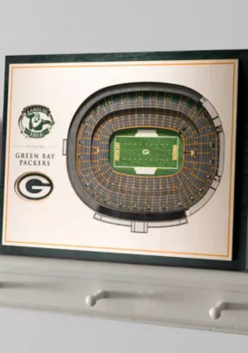 YouTheFan NFL Green Bay Packers 5-Layer StadiumView 3D Wall Art - Lambeau Field