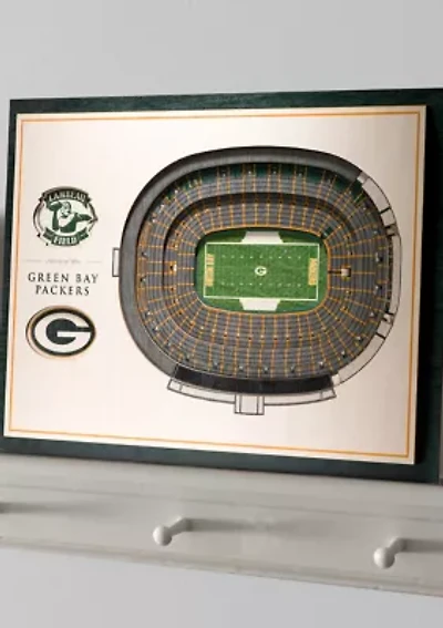 YouTheFan NFL Green Bay Packers 5-Layer StadiumView 3D Wall Art - Lambeau Field