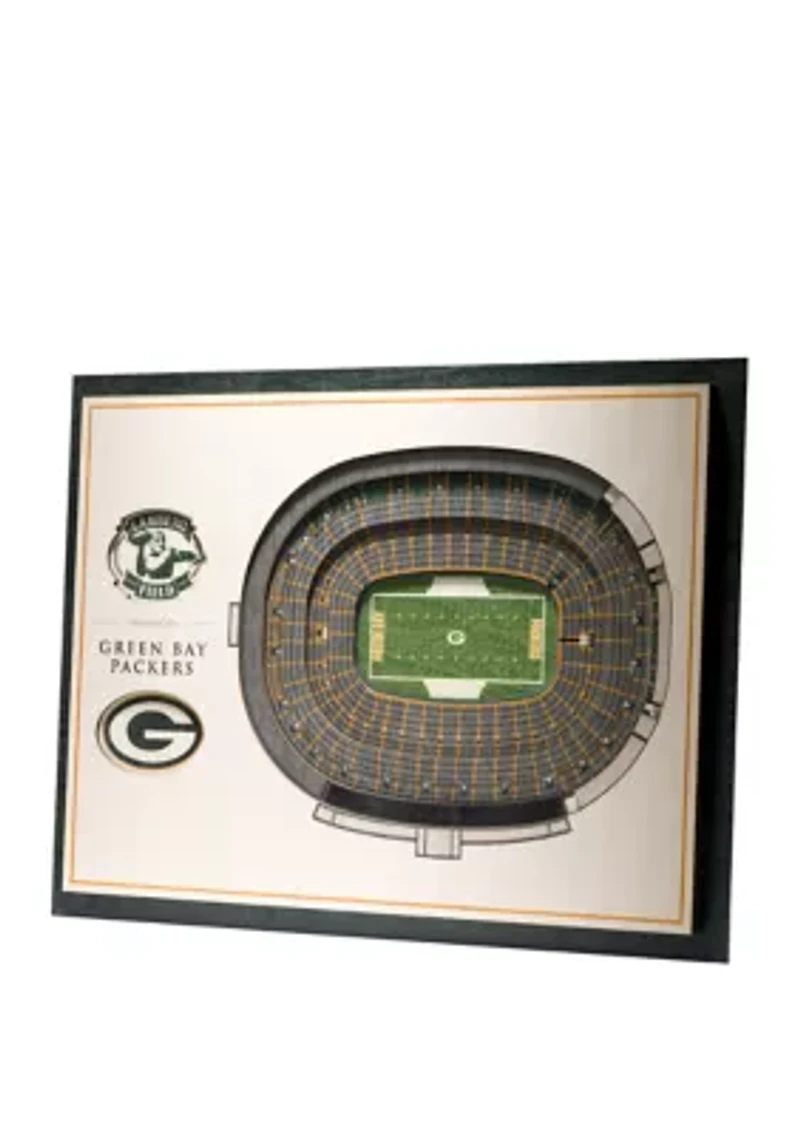 YouTheFan NFL Green Bay Packers 5-Layer StadiumView 3D Wall Art - Lambeau Field