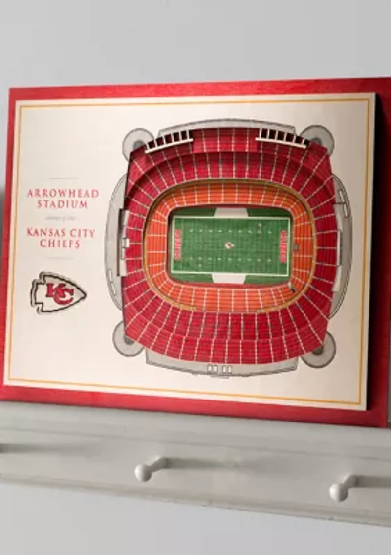 YouTheFan NFL Kansas City Chiefs 5-Layer StadiumView 3D Wall Art - Arrowhead Stadium