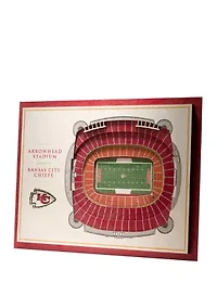 YouTheFan NFL Kansas City Chiefs 5-Layer StadiumView 3D Wall Art - Arrowhead Stadium