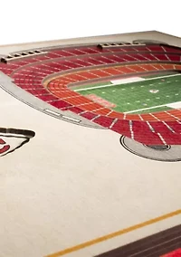 YouTheFan NFL Kansas City Chiefs 5-Layer StadiumView 3D Wall Art - Arrowhead Stadium