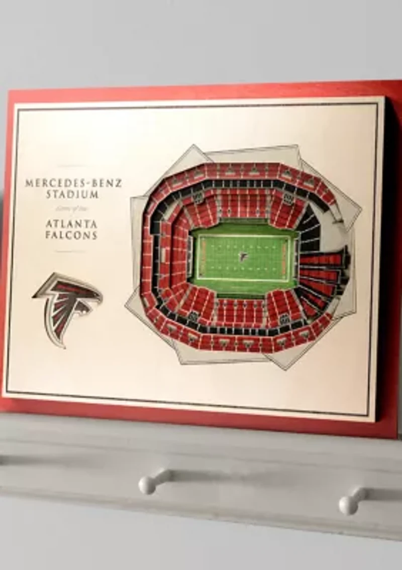 YouTheFan NFL Atlanta Falcons 5-Layer StadiumView 3D Wall Art - Mercedes-Benz Stadium