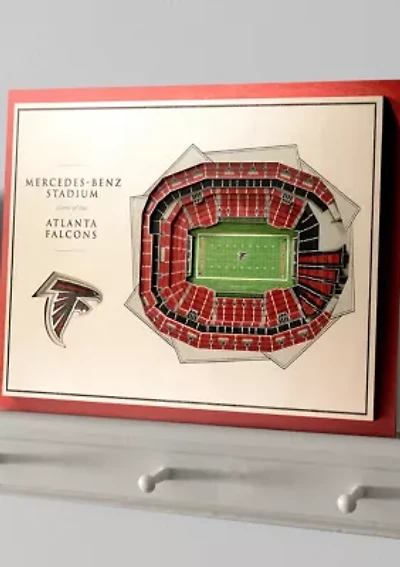 YouTheFan NFL Atlanta Falcons 5-Layer StadiumView 3D Wall Art - Mercedes-Benz Stadium