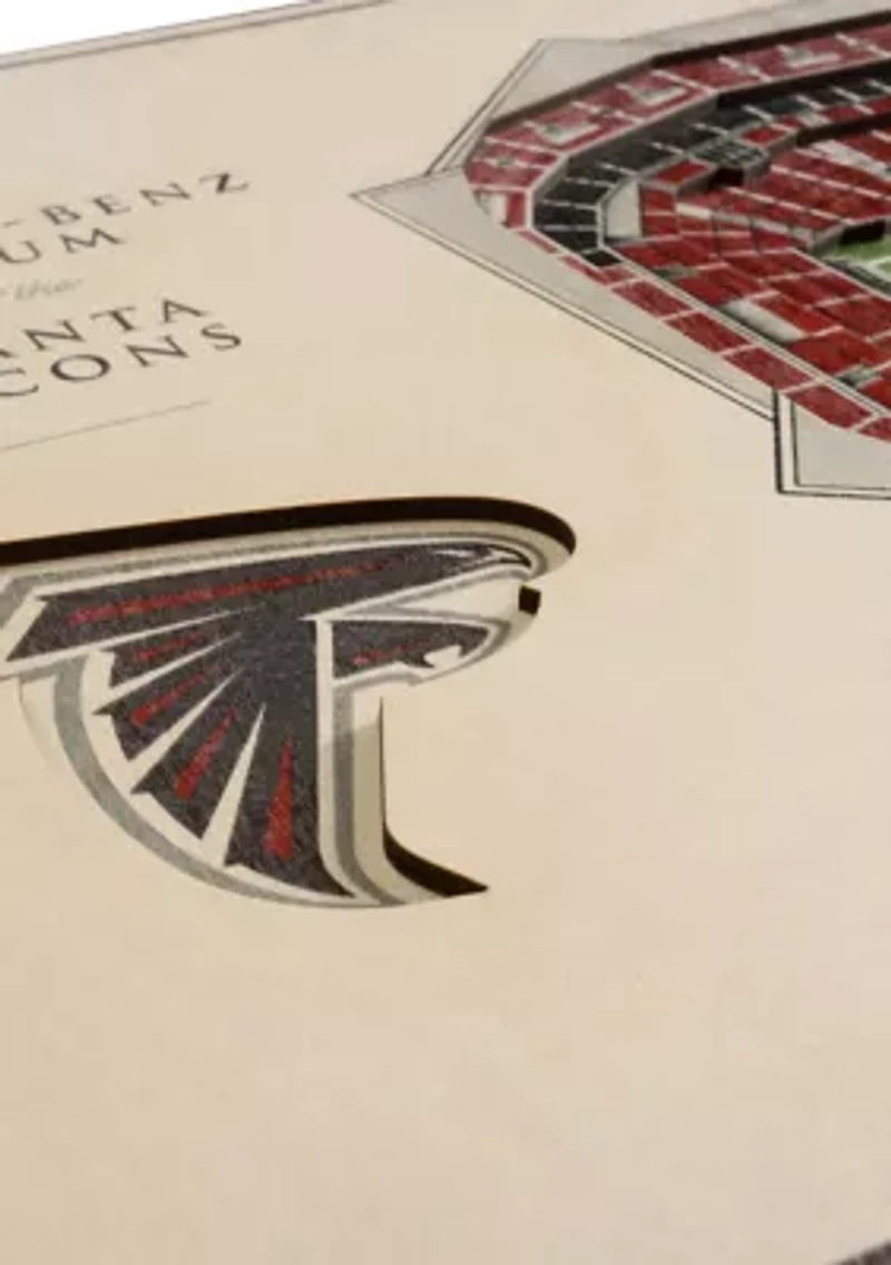 YouTheFan NFL Atlanta Falcons 5-Layer StadiumView 3D Wall Art - Mercedes-Benz Stadium