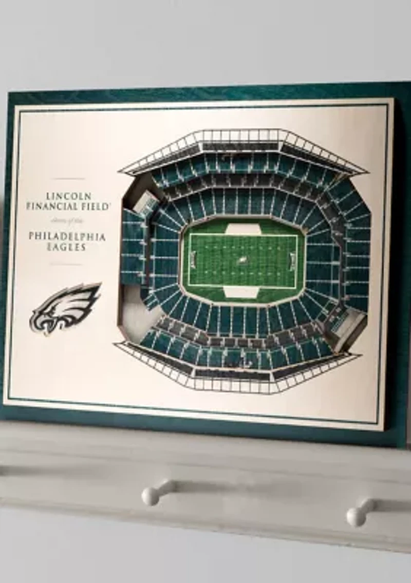 YouTheFan NFL Philadelphia Eagles 5-Layer StadiumView 3D Wall Art - Lincoln Financial Field