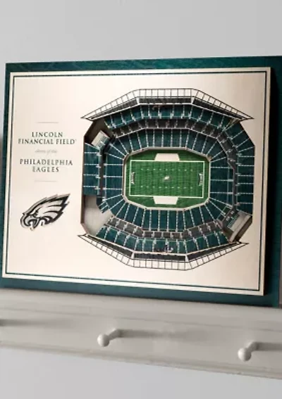 YouTheFan NFL Philadelphia Eagles 5-Layer StadiumView 3D Wall Art - Lincoln Financial Field