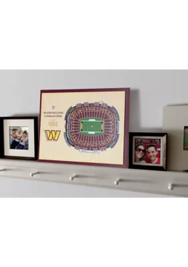 YouTheFan NFL Washington Commanders 5-Layer StadiumView 3D Wall Art - FedEx Field