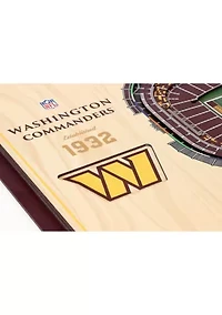 YouTheFan NFL Washington Commanders 5-Layer StadiumView 3D Wall Art - FedEx Field
