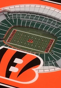 YouTheFan NFL Cincinnati Bengals 3D StadiumView Coasters - Paul Brown Stadium