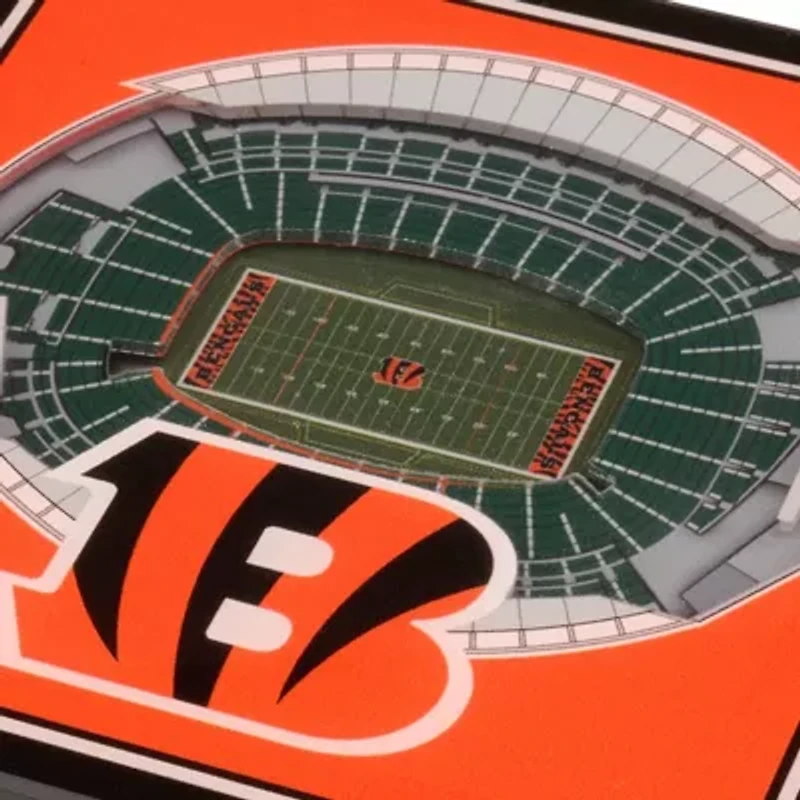 YouTheFan NFL Cincinnati Bengals 3D StadiumView Coasters - Paul Brown Stadium