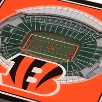 YouTheFan NFL Cincinnati Bengals 3D StadiumView Coasters - Paul Brown Stadium