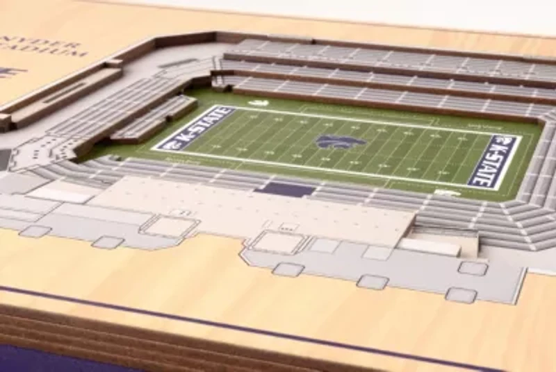 YouTheFan NCAA Kansas State Wildcats 5-Layer StadiumView 3D Wall Art - Bill Snyder Family Stadium