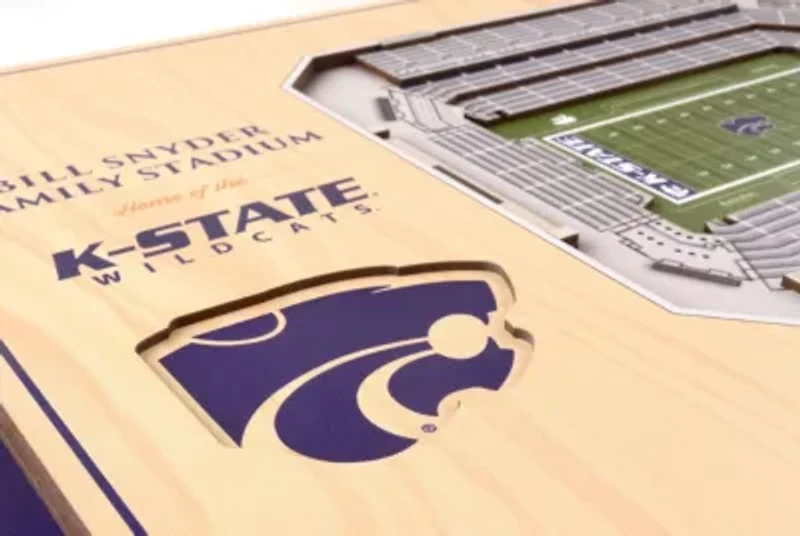 YouTheFan NCAA Kansas State Wildcats 5-Layer StadiumView 3D Wall Art - Bill Snyder Family Stadium