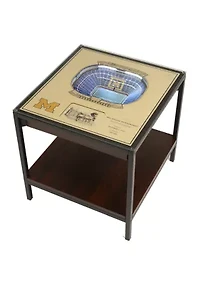 YouTheFan NCAA Michigan Wolverines 25-Layer StadiumViews Lighted End Table - Michigan Stadium