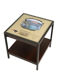 YouTheFan NFL New England Patriots 25-Layer StadiumViews Lighted End Table - Gillette Stadium