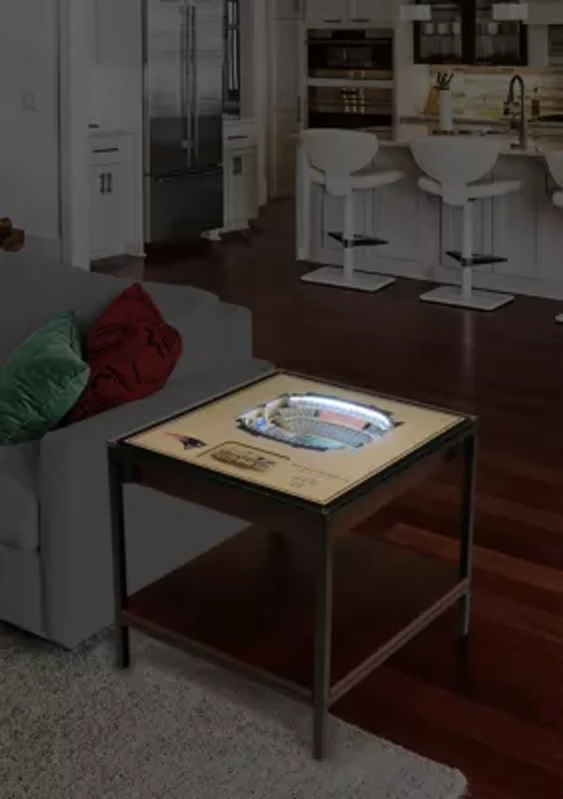 YouTheFan NFL New England Patriots 25-Layer StadiumViews Lighted End Table - Gillette Stadium