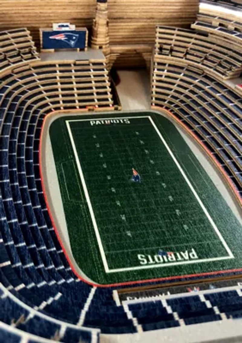 YouTheFan NFL New England Patriots 25-Layer StadiumViews Lighted End Table - Gillette Stadium