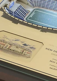 YouTheFan NFL New England Patriots 25-Layer StadiumViews Lighted End Table - Gillette Stadium
