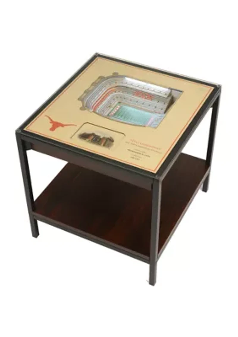 YouTheFan NCAA Texas Longhorns 25-Layer StadiumViews Lighted End Table - Darrell K Royal–Texas Memorial Stadium