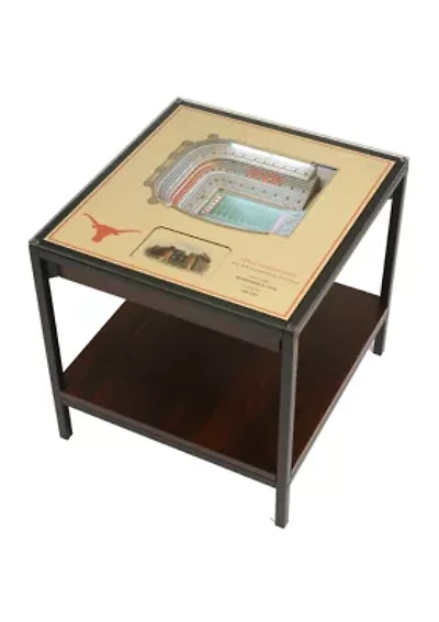 YouTheFan NCAA Texas Longhorns 25-Layer StadiumViews Lighted End Table - Darrell K Royal–Texas Memorial Stadium