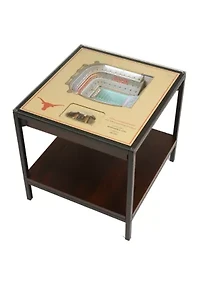 YouTheFan NCAA Texas Longhorns 25-Layer StadiumViews Lighted End Table - Darrell K Royal–Texas Memorial Stadium