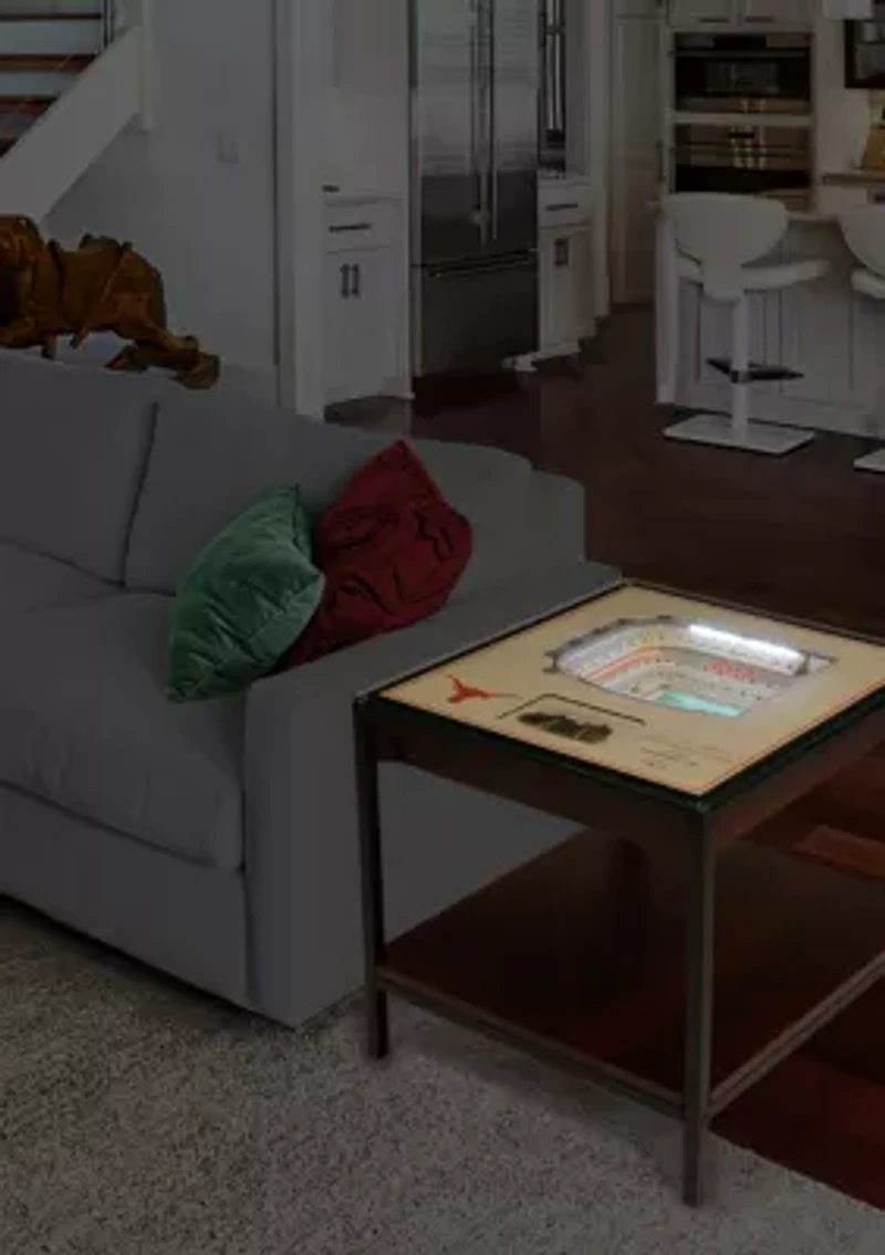 YouTheFan NCAA Texas Longhorns 25-Layer StadiumViews Lighted End Table - Darrell K Royal–Texas Memorial Stadium