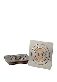 YouTheFan MLB Chicago Cubs Boasters, 4-Piece Coaster Set