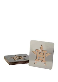 YouTheFan MLB Houston Astros Boasters, 4-Piece Coaster Set