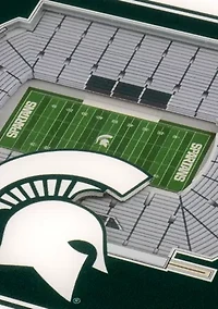 YouTheFan NCAA Michigan State Spartans 3D StadiumView Coasters - Spartan Stadium