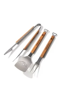 YouTheFan NFL Baltimore Ravens Classic Series 3-Piece BBQ Set