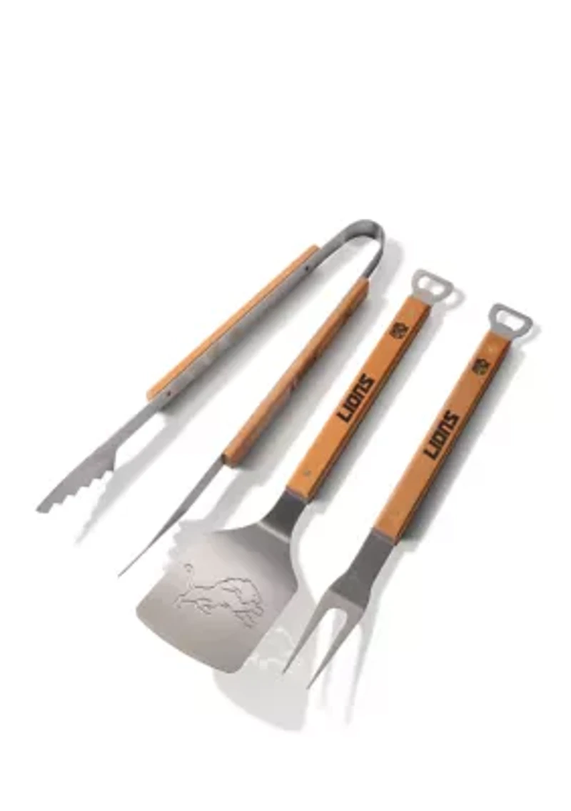YouTheFan NFL Detroit Lions Classic Series 3-Piece BBQ Set