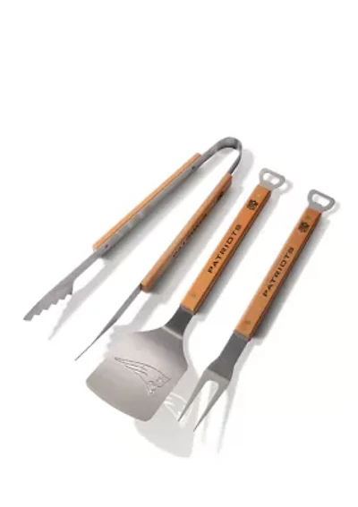 YouTheFan NFL New England Patriots Classic Series 3-Piece BBQ Set