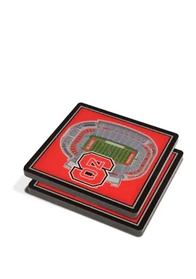 YouTheFan NCAA NC State Wolfpack 3D StadiumView Coasters - Carter-Finley Stadium