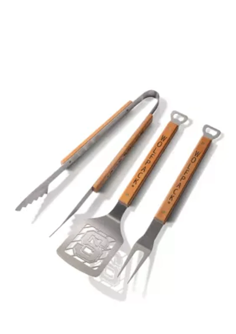 YouTheFan NCAA NC State Wolfpack Classic Series 3-Piece BBQ Set