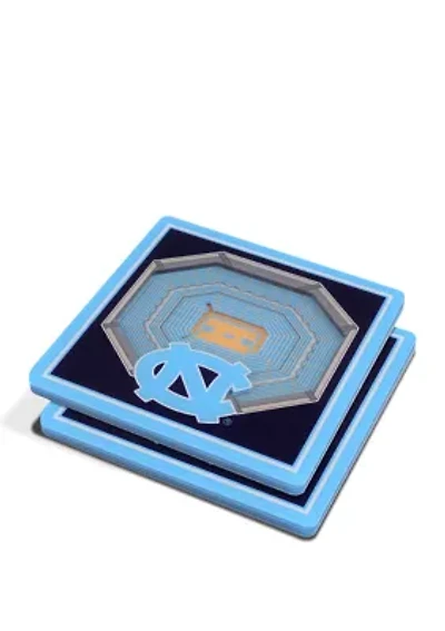 YouTheFan NCAA North Carolina Tar Heels 3D StadiumView Coasters - Dean E. Smith Center